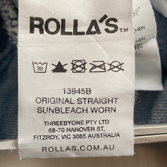 ROLLA's High Rise Straight G-day Mate Distressed Light wash Size 28 - Picture 11 of 15
